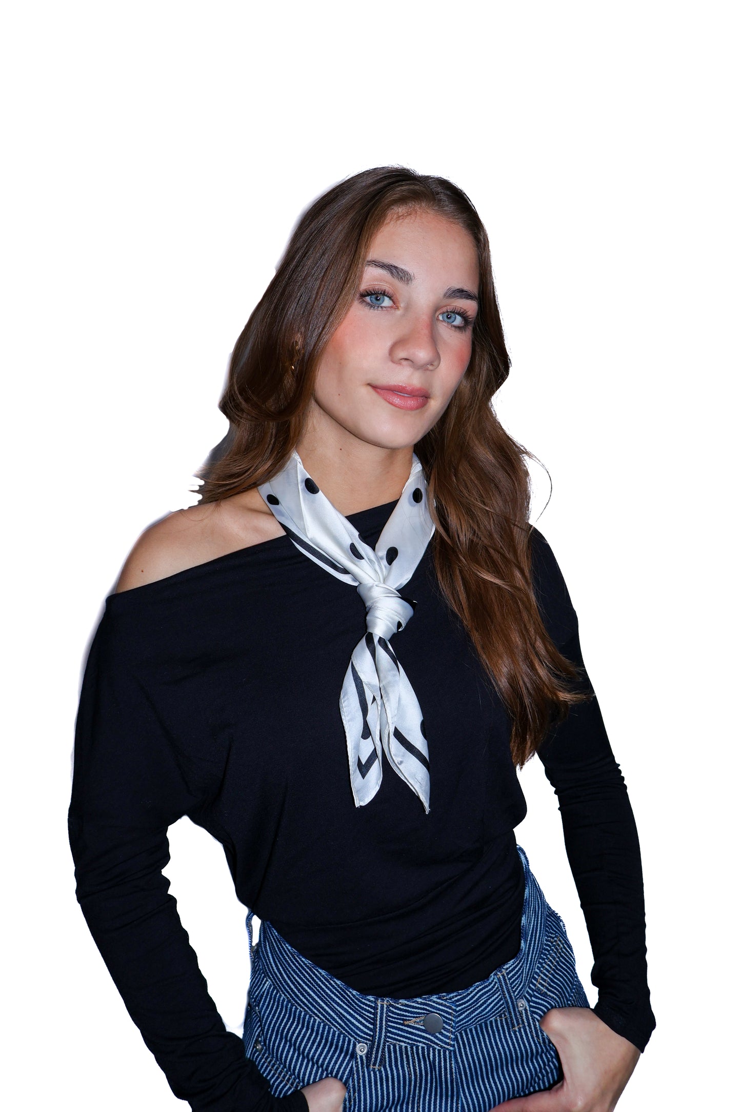 Black one shoulder top